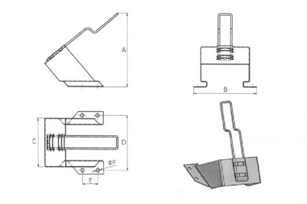 Schneider - 110336215 - Unterer Fußkeilhalter G 36