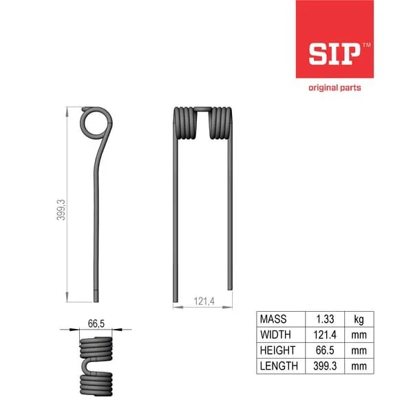 SIP SI - 154796000B - Feder Zinken