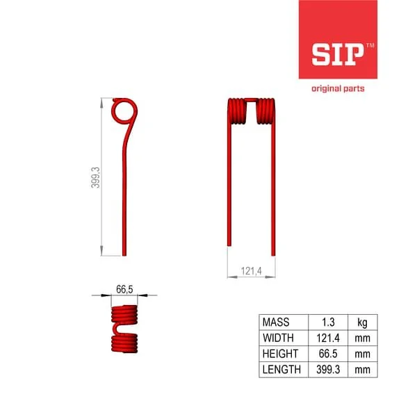 SIP SI - 155170101A - Feder Zinken