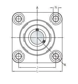 SKF - F4BC100CPSS - Gehäuseeinheit Foodline