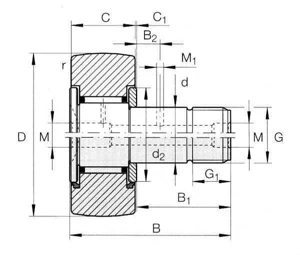 SKF - KRV35PPA - Stehbolzen-Laufrolle