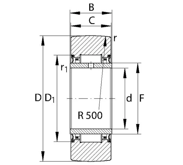 SKF - STO17 - Stehbolzen-Laufrolle