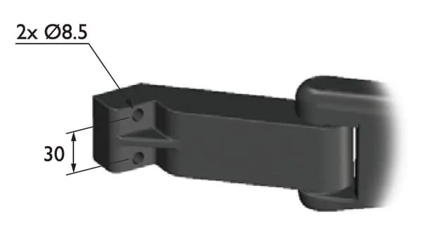 Smat Nord - 6393001 - Spiegel mit Halter, Links