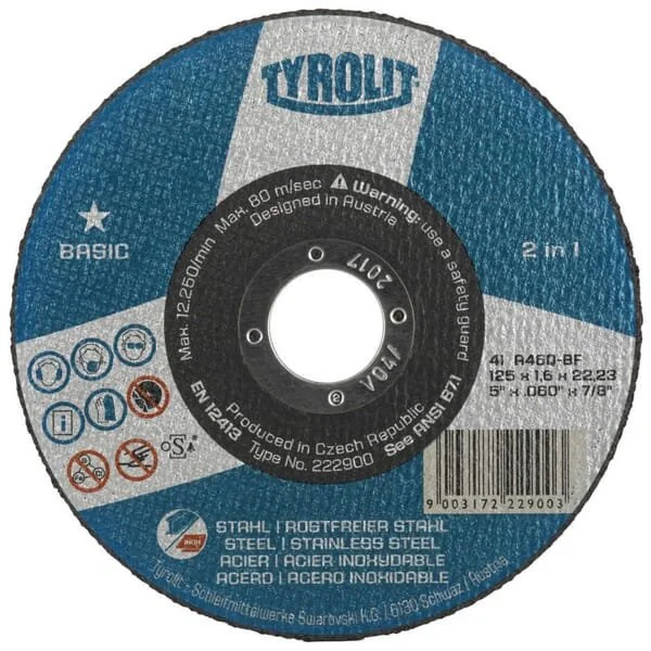 Tyrolit - 223000NH - Schneidscheibe Basic St-SS 178x3