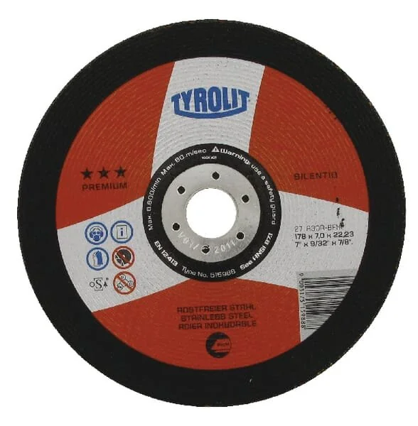 Tyrolit - 515988 - Trennscheibe Silentio 178x7