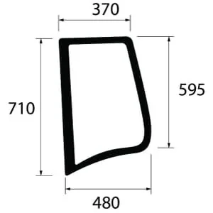 Unbranded - 222812010650N - Seitenfenster