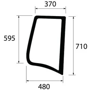 Unbranded - 222812010660N - Seitenfenster