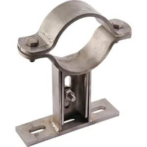 Unbranded - 4800028RVS - Wandklemme 100mm RVS