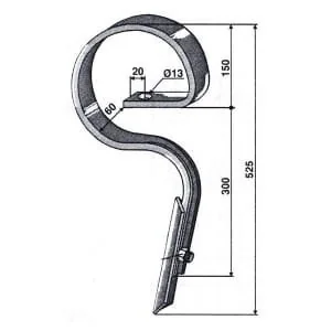 Unbranded - 5110300562 - Federzinke Gerade 32x12mm mit Gerader Spitze