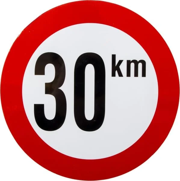 Unbranded - BK30 - Schild 30km PVC