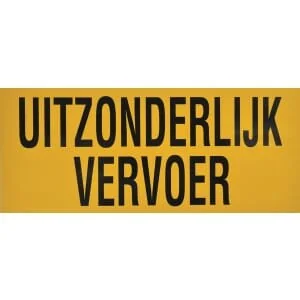 Unbranded - WB90007NL - Schild "Ausnahmetransport"
