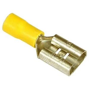 Vapormatic - VLC2433 - Flachsteckerhülse, Gelb, 4-6mm² (50x)