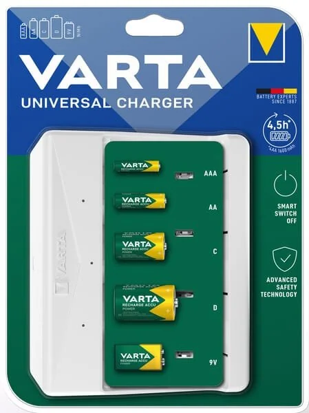 VARTA Consumer Batteries - 57658 - Batterie Universal Ladegerät