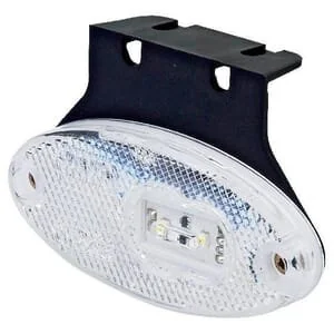 Waś - 1400300309Z - Markierungsleuchte LED, Oval, 12/, Transparent, Zum Anschrauben, 102x46mm