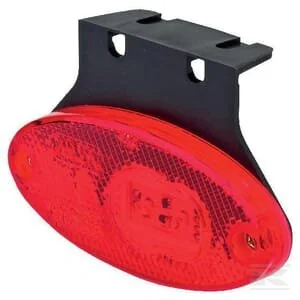 Waś - 1400300310Z - Markierungsleuchte LED, Oval, 12/, Rot, Zum Anschrauben, 102x46mm