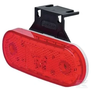 Waś - 1400300535Z - Markierungsleuchte LED, Rechteckig, 12/, Rot, Anschraubbar, mm