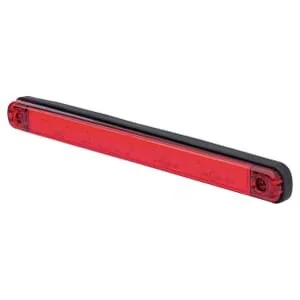 Waś - 1400300718 - Markierungsleuchte LED, Rechteckig, 12/, Rot, Anschraubbar, 238x20mm, Was