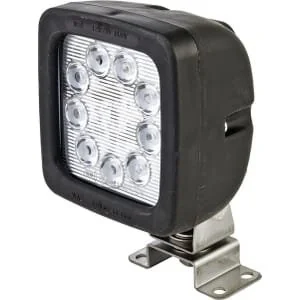 Waś - 1400630683 - Arbeitsleuchte LED, 1300lm, quadratisch, 12/, transparent, anschraubbar, 101x147mm, 9 LEDs