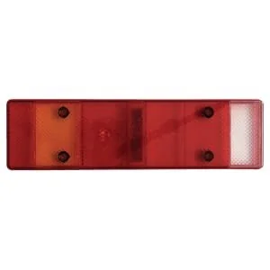 Waś - 1400680725 - Lichtscheibe, Rot/Transparent/Gelb 465x130mm Rear/Right War