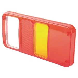 Waś - 14006807720 - Lichtscheibe, Gelb/Rot/Weiß 229x110mm Hinten/Rechts
