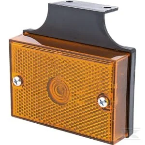 Waś - 1400690420 - Positionsleuchte Rechteckig, 12/, Gelb, Zum Anschrauben, 86x81mm