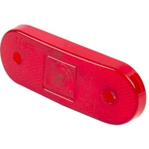 Waś - 14006905330 - Markierungsleuchte LED, Rechteckig, 12/, Rot, Anschraubbar, 113x63mm