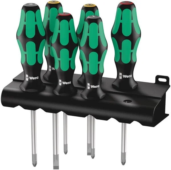 Wera - 3353503556 - Schraubendreher-Set Kraftform Plus Lasertip und Rack