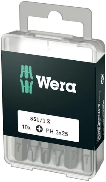 Wera - SC8511ZPH3DIY - Bits PH 3x25 10 Teile