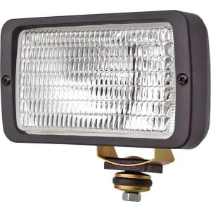 Wesem - 1400630060 - Arbeitsleuchte Halogen, Rechteckig, Transparent, Zum Schrauben, 156x117mm