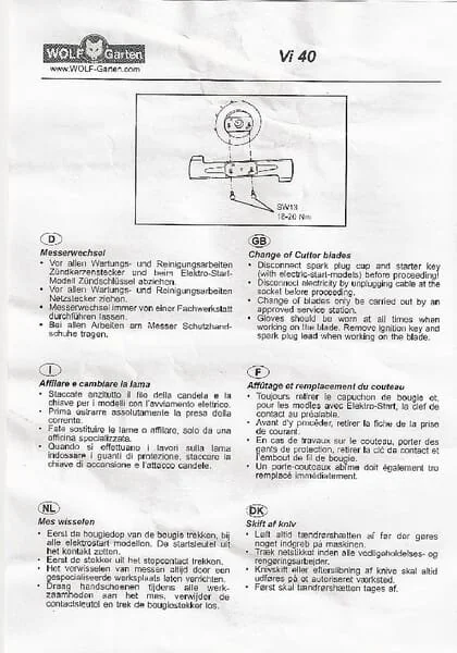 Wolf Garten - 4961209 - Handbuch