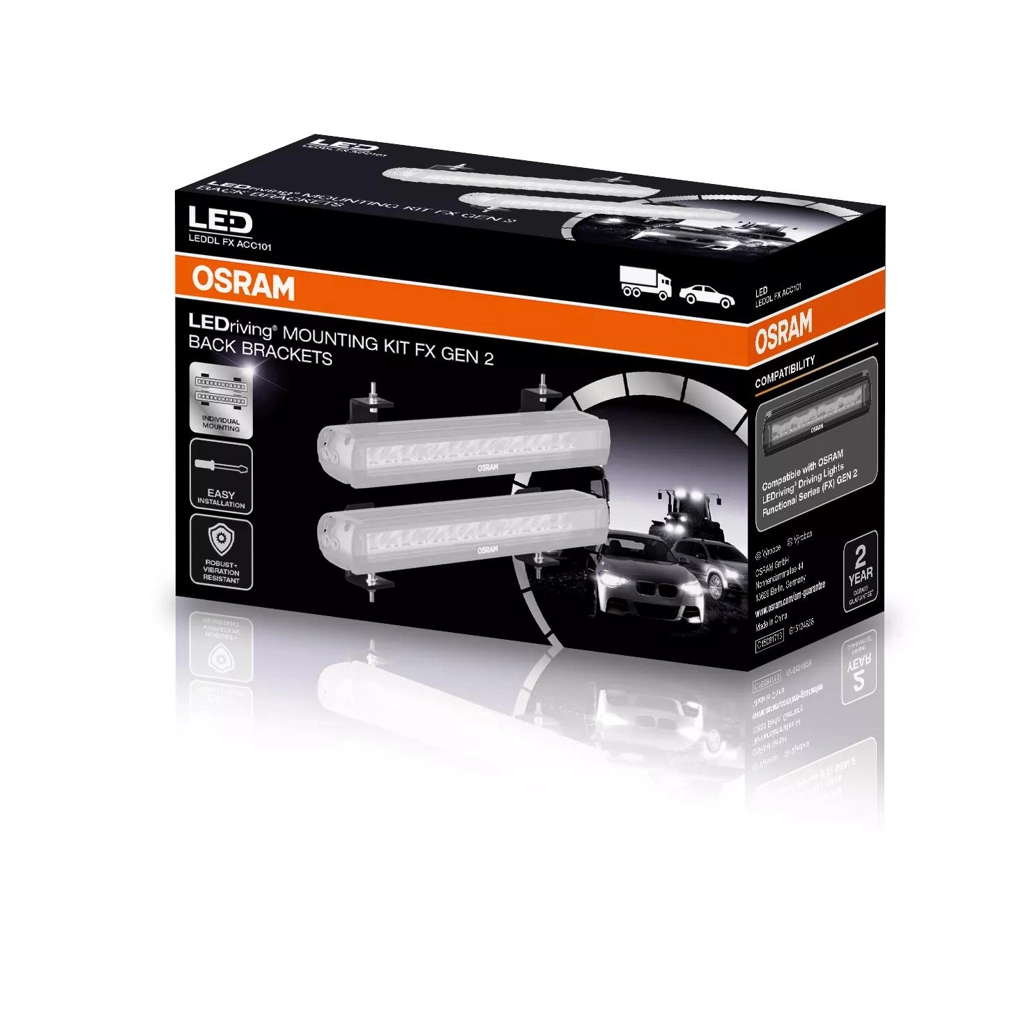 Osram - LEDDLFXACC101 - LEDriving® Montagesatz FX Gen 2 Rueckhalter