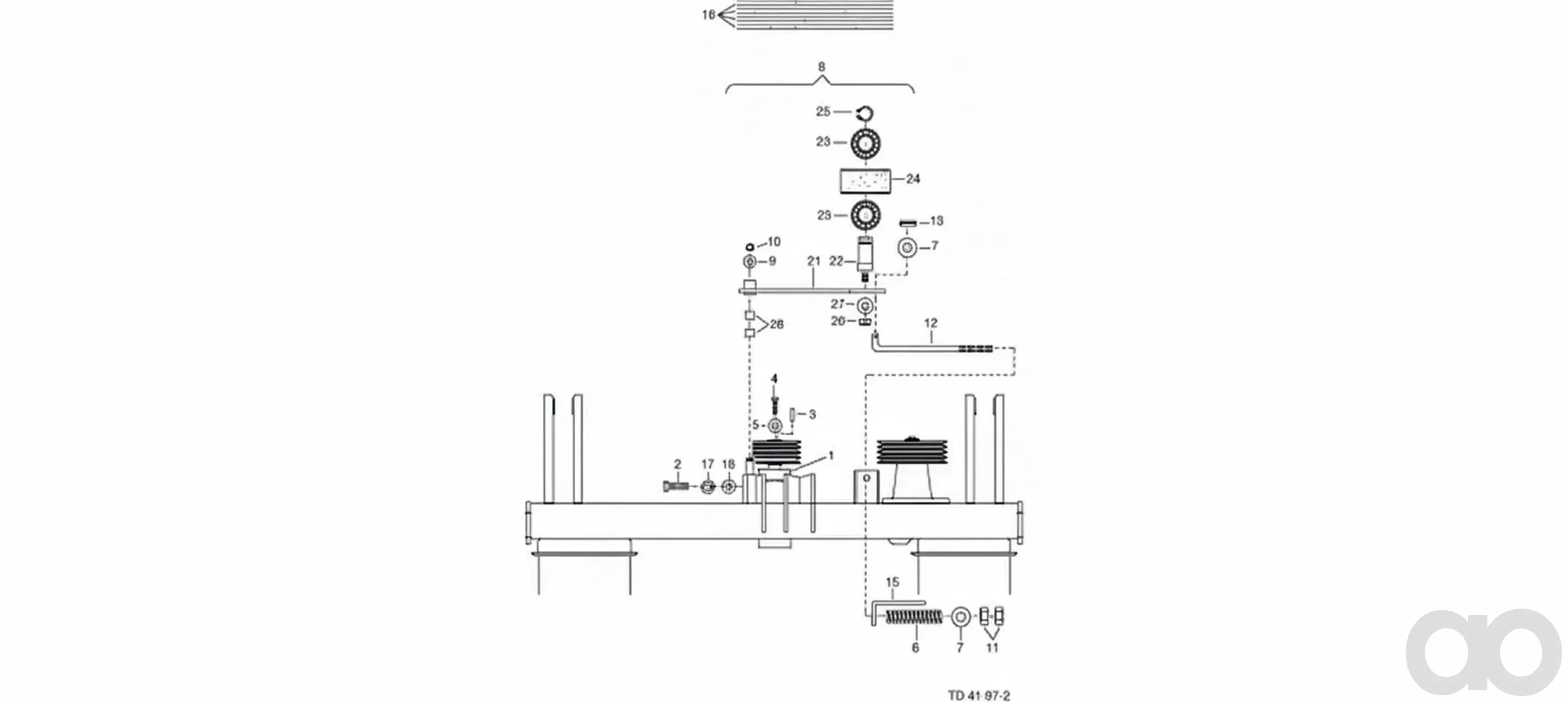 Pöttinger - 00122112 - Mutter M20 DIN 980 8 ZnNi