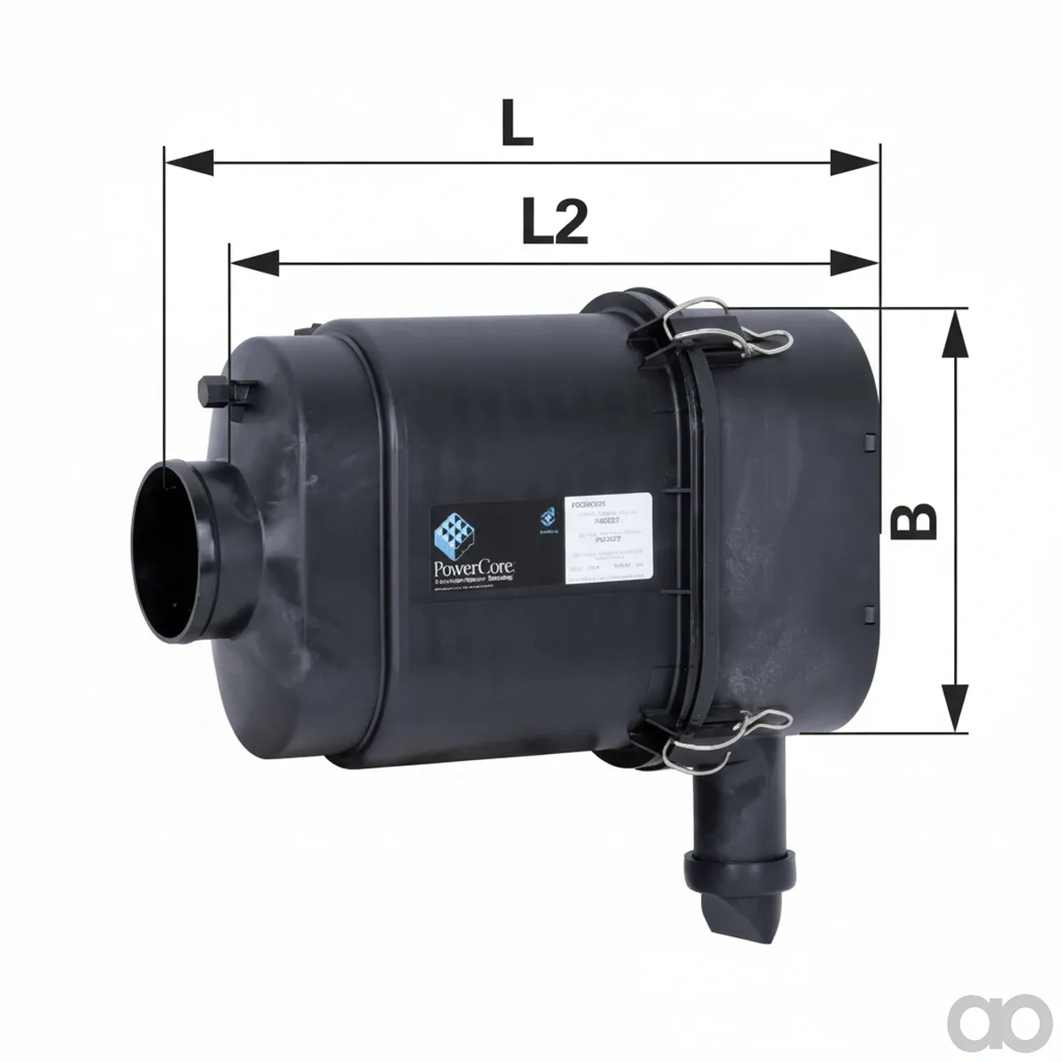 Prillinger - 00105940 - Luftfilter Kunststoff, Laenge 3