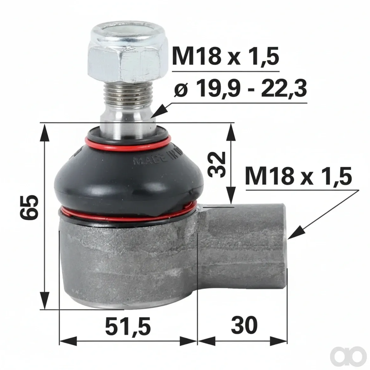 Prillinger - 00110009 - Kugelgelenk M18x1,5