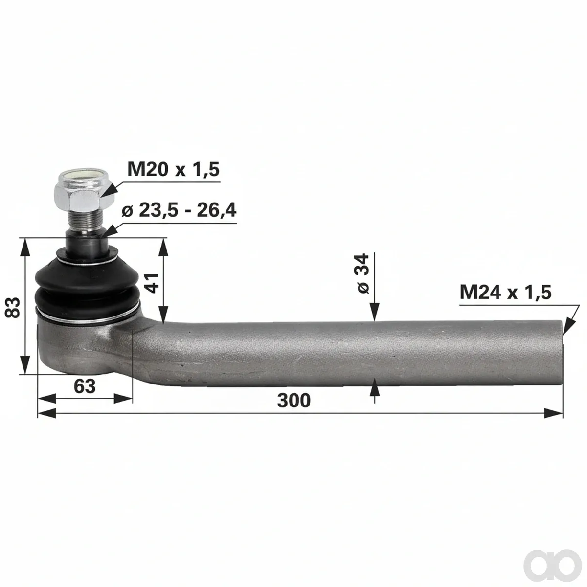 Prillinger - 00110013 - Kugelgelenk M24x1,5