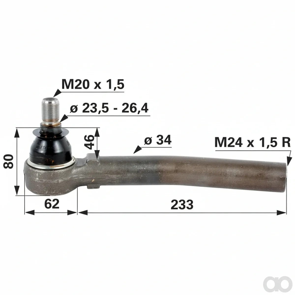 Prillinger - 00110150 - Kugelgelenk 24x1,5 Innengewinde