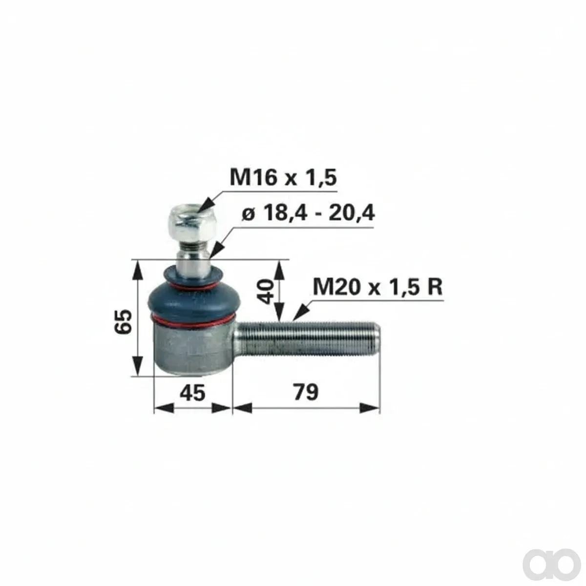 Prillinger - 00110151 - Kugelgelenk M20x1,5