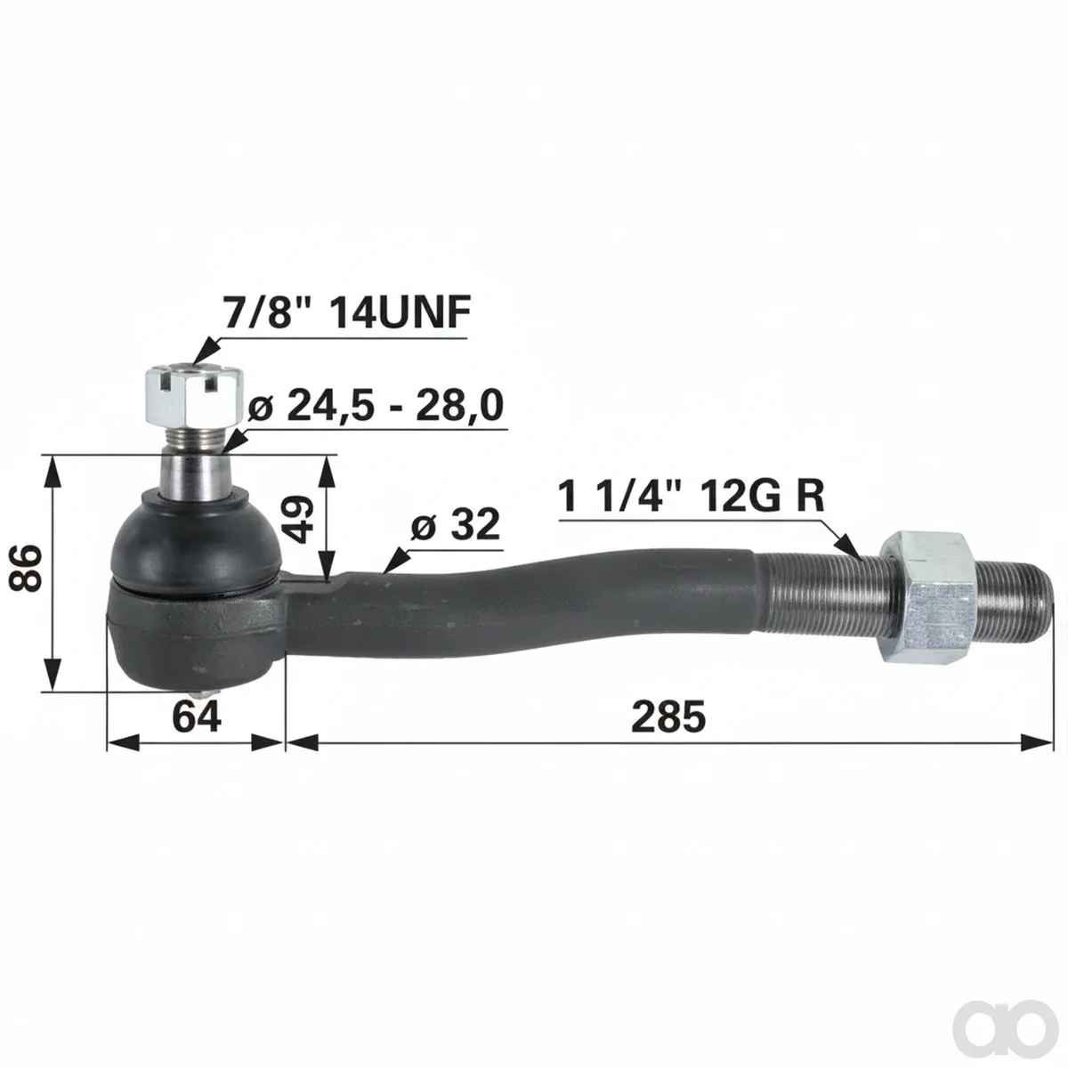 Prillinger - 00110158 - Kugelgelenk 1 1/4 Zoll Aussengewinde
