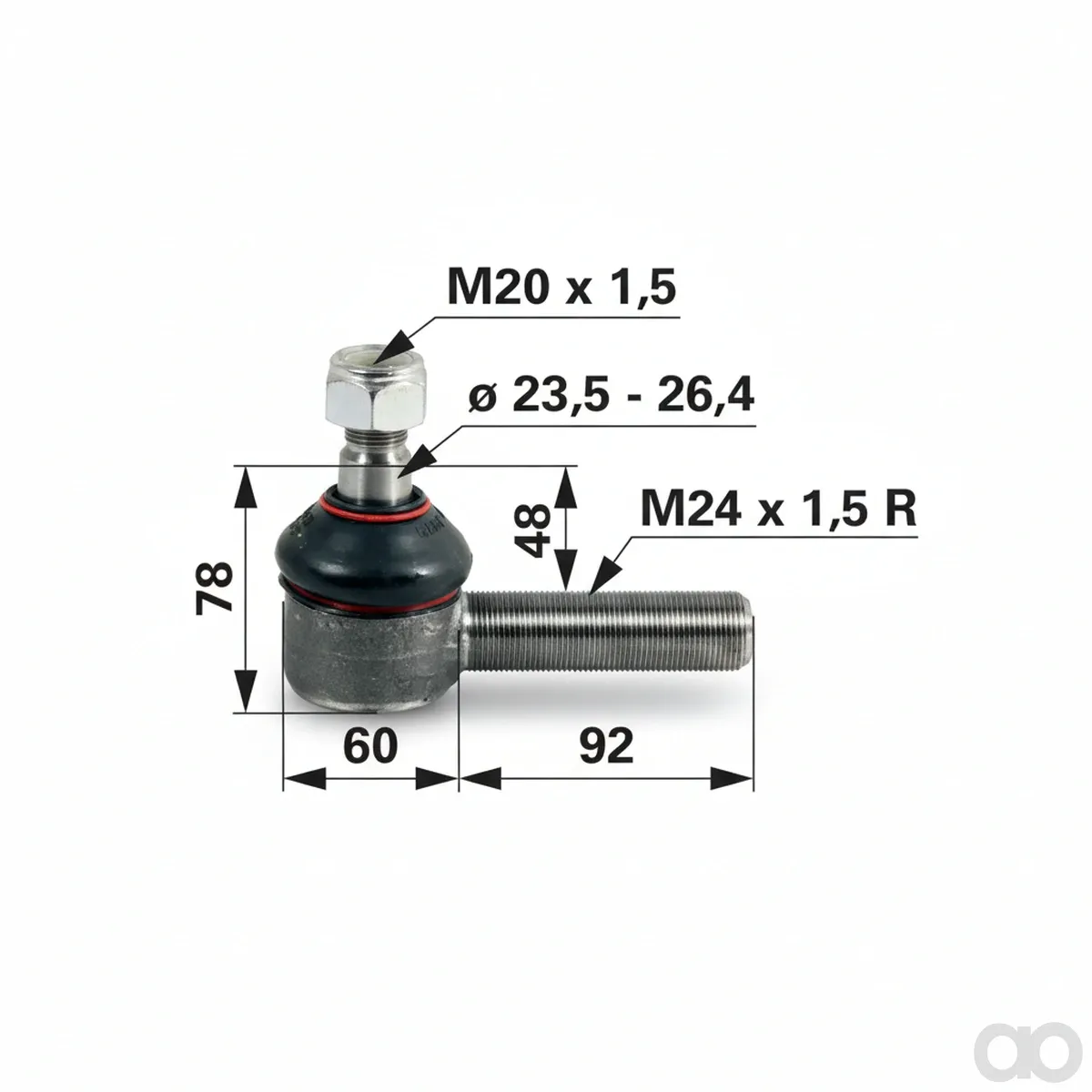 Prillinger - 00110164 - Kugelgelenk M24x1,5
