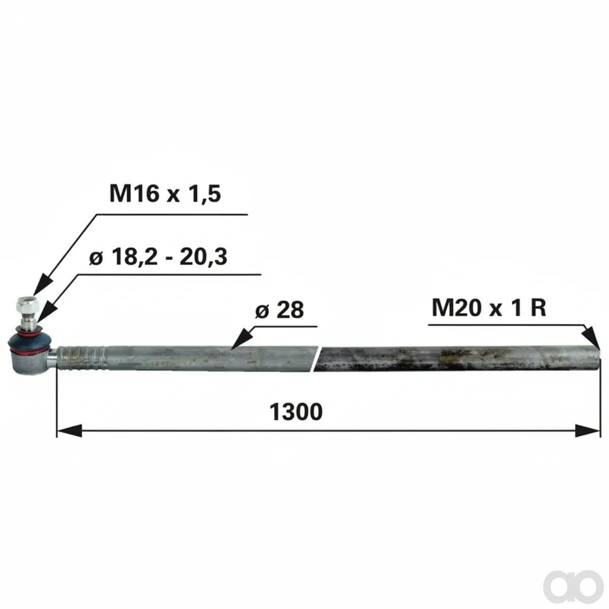 Prillinger - 00110216 - Spurstange anstelle von Fiat 5