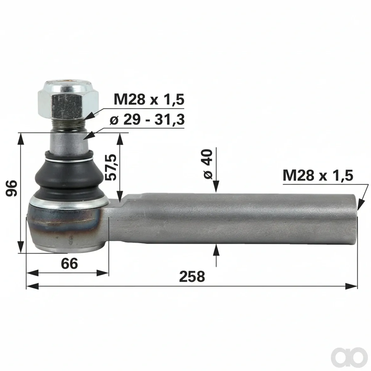Prillinger - 00110228 - Kugelgelenk M28x1,5 Innengewinde