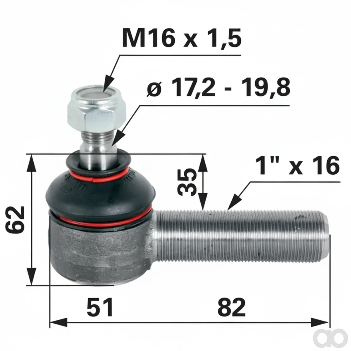 Prillinger - 00110230 - Kugelgelenk 1 Zoll
