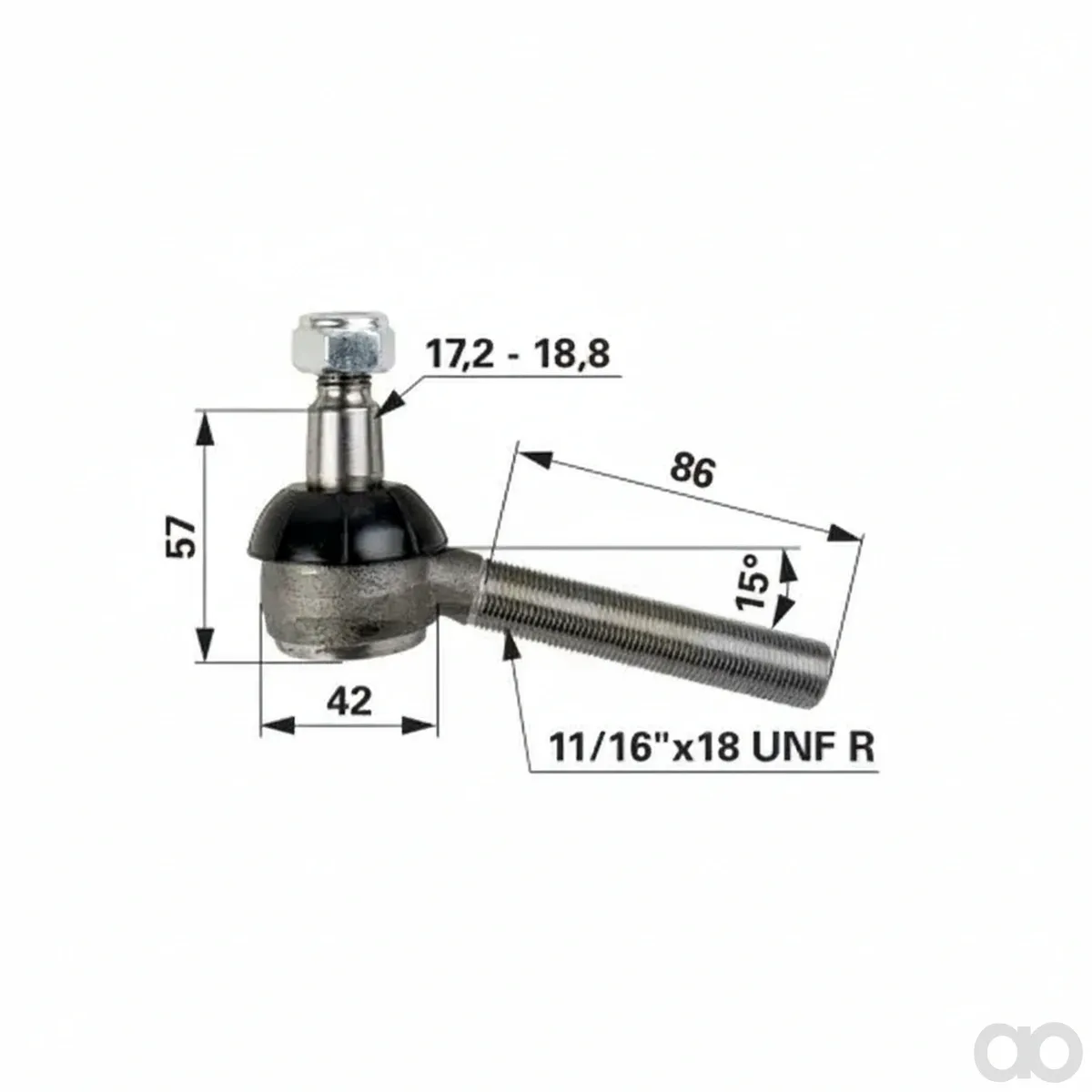 Prillinger - 00110235 - Kugelgelenk 11/16 Zoll UNF