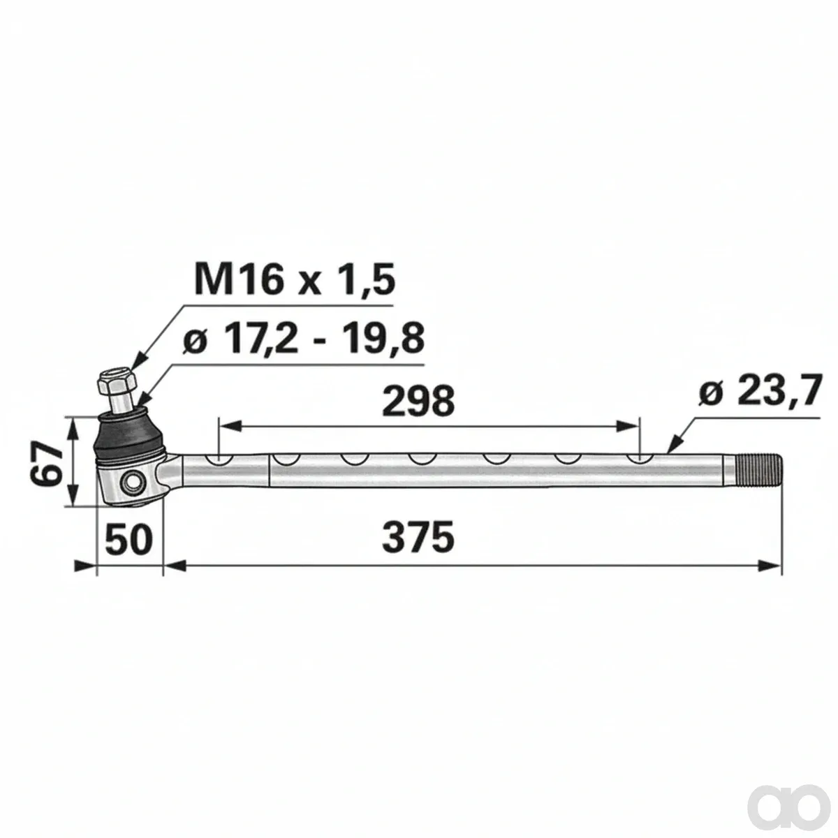 Prillinger - 00110252 - Kugelgelenk anstelle von Ford