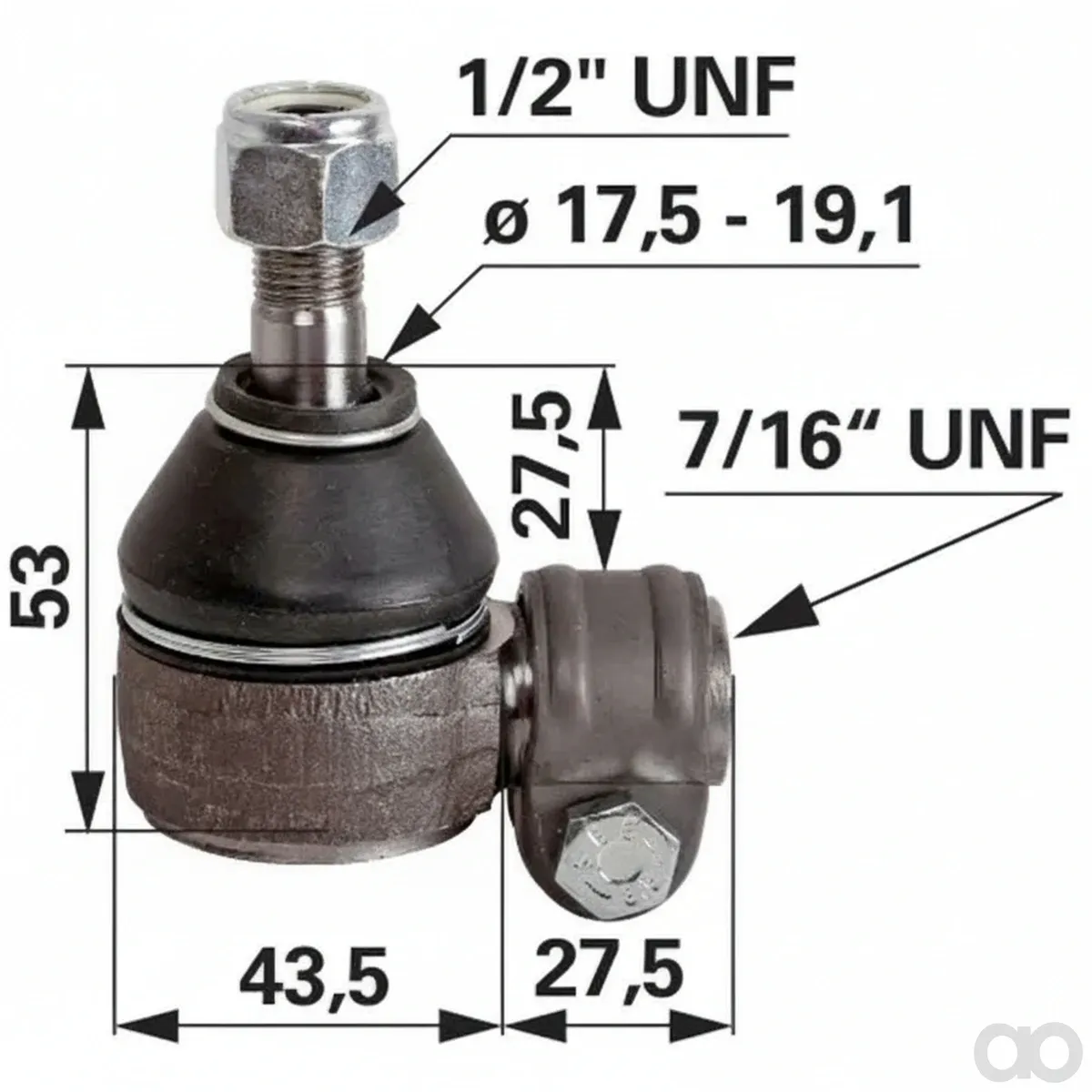 Prillinger - 00110317 - Kugelgelenk 7/16 Zoll Zu Ford
