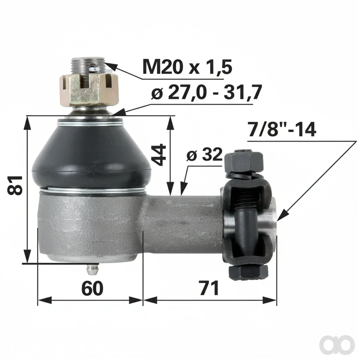 Prillinger - 00110318 - Kugelgelenk 7/16 Zoll