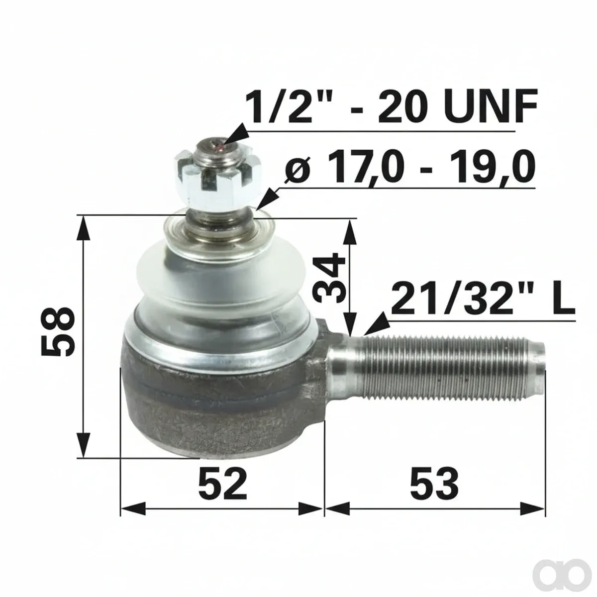 Prillinger - 00110414 - Kugelgelenk 21/32 Zoll Stangen