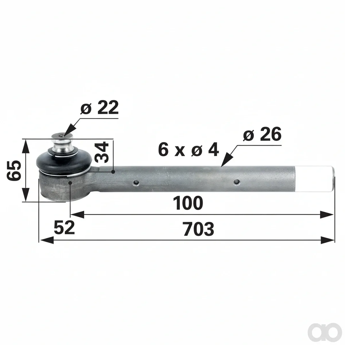 Prillinger - 00110416 - Kugelgelenk Dm 26 Mm
