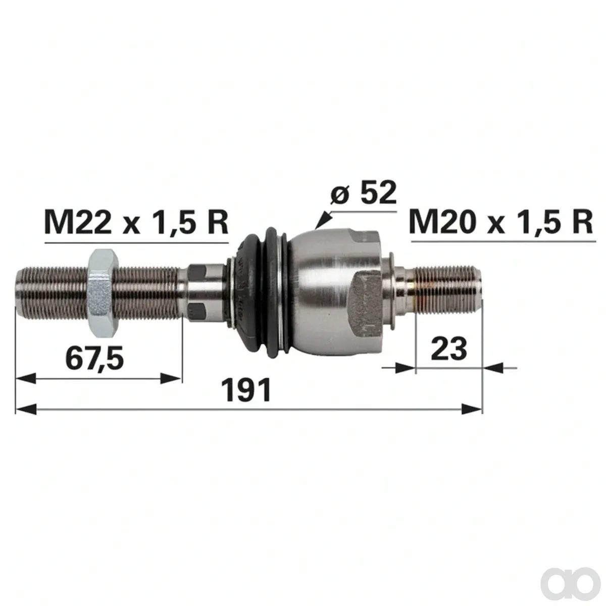 Prillinger - 00110418 - Axialgelenk M22X1,5/M20X1,5