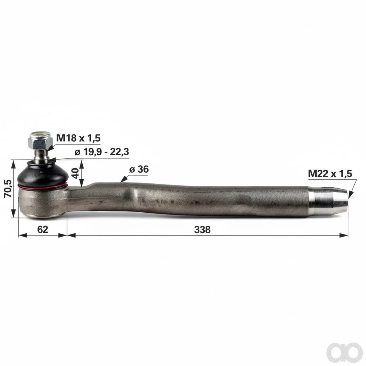 Prillinger - 00110592 - Kugelgelenk M22X1,5 Innengewinde